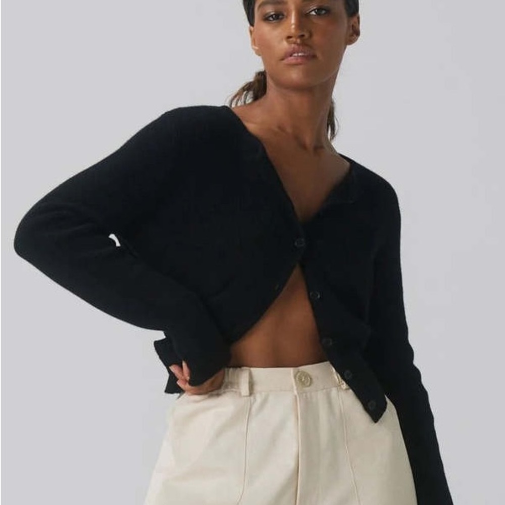 Boheme Goods Cashmere Cardigan in Black